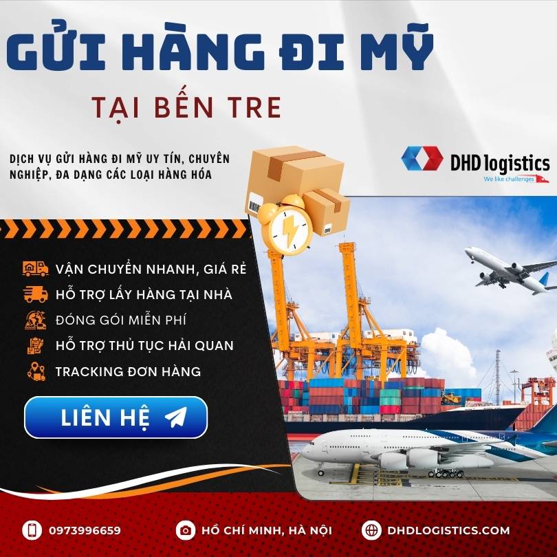 Gửi hàng đi Mỹ tại Bến Tre tiết kiệm chi phí