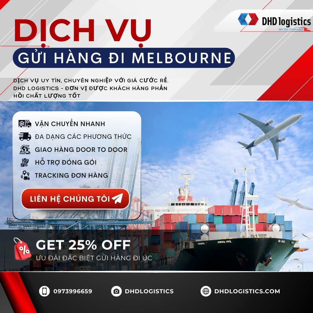 Gửi hàng đi Melbourne Úc nhanh, tiết kiệm chi phí