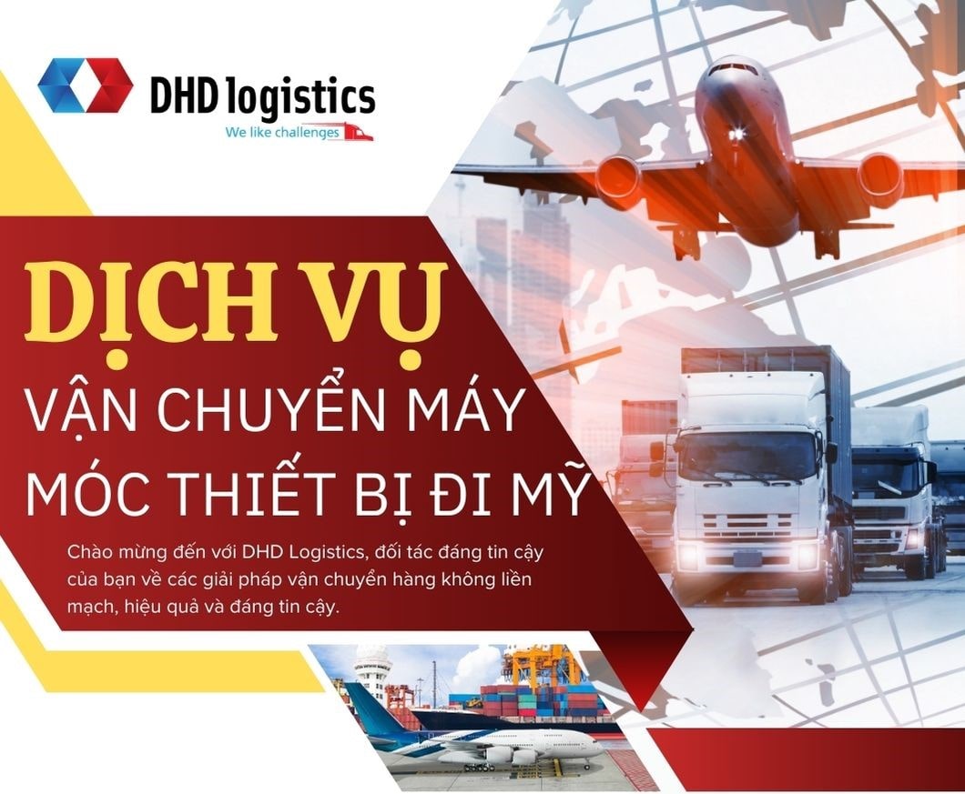 Vận chuyển máy móc thiết bị đi Mỹ