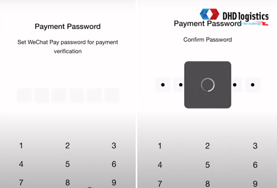 Cài đặt mật khẩu thanh toán wechat pay