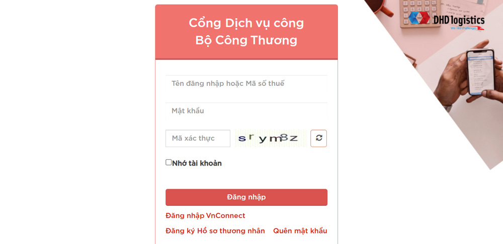 Đăng nhập tài khoản trên Ecosys